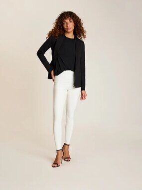 Commando Patent Faux Patent Leather White Leggings L NWT